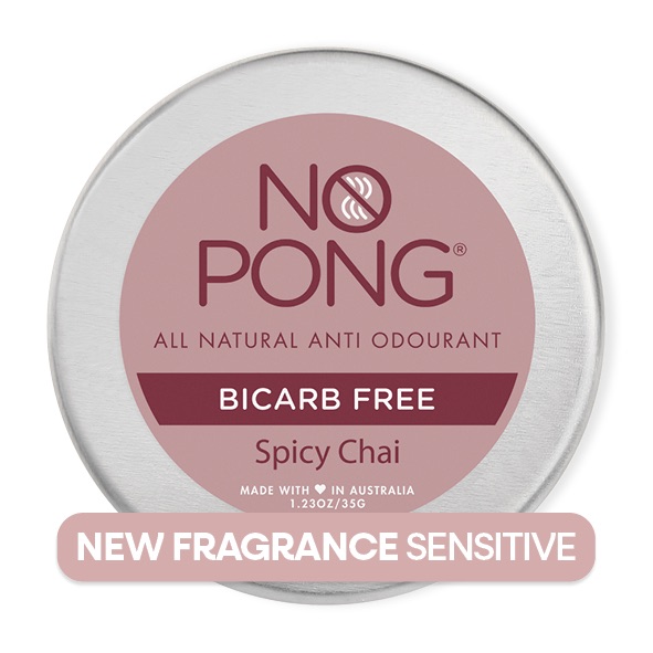 no pong bicarb free spicy chai natural deodorant