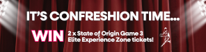 No Pong Confreshions WIN 2x State of Origin Game 3 Tickets