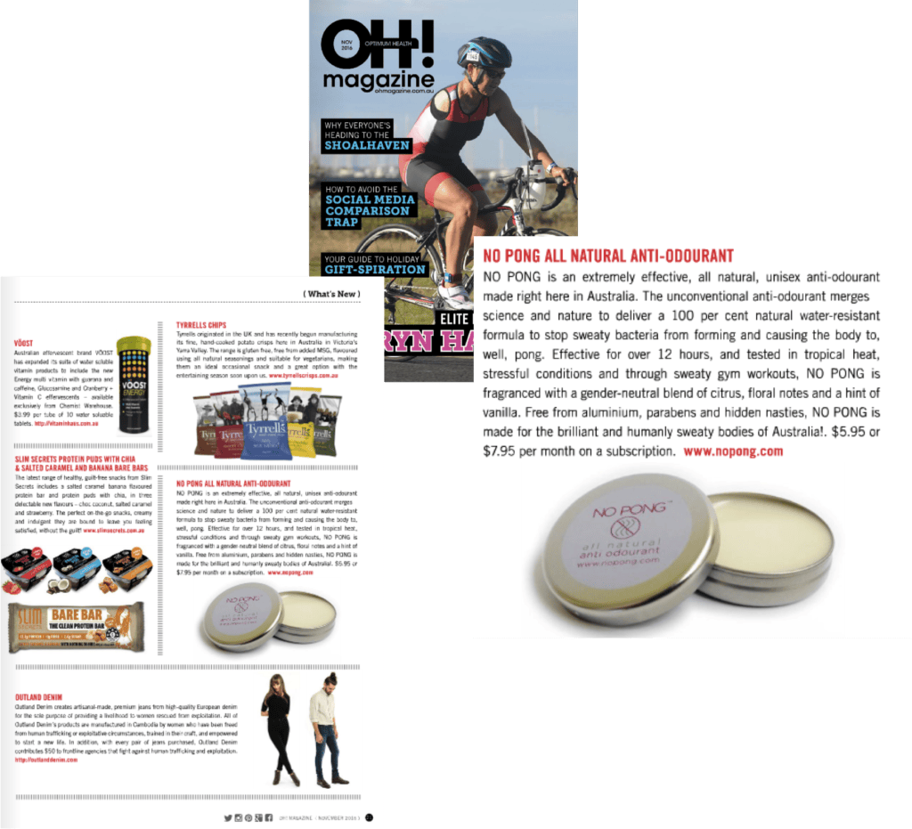 No Pong in OH+ Magazine