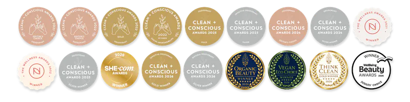 No Pong award badges, 2021 to 2026